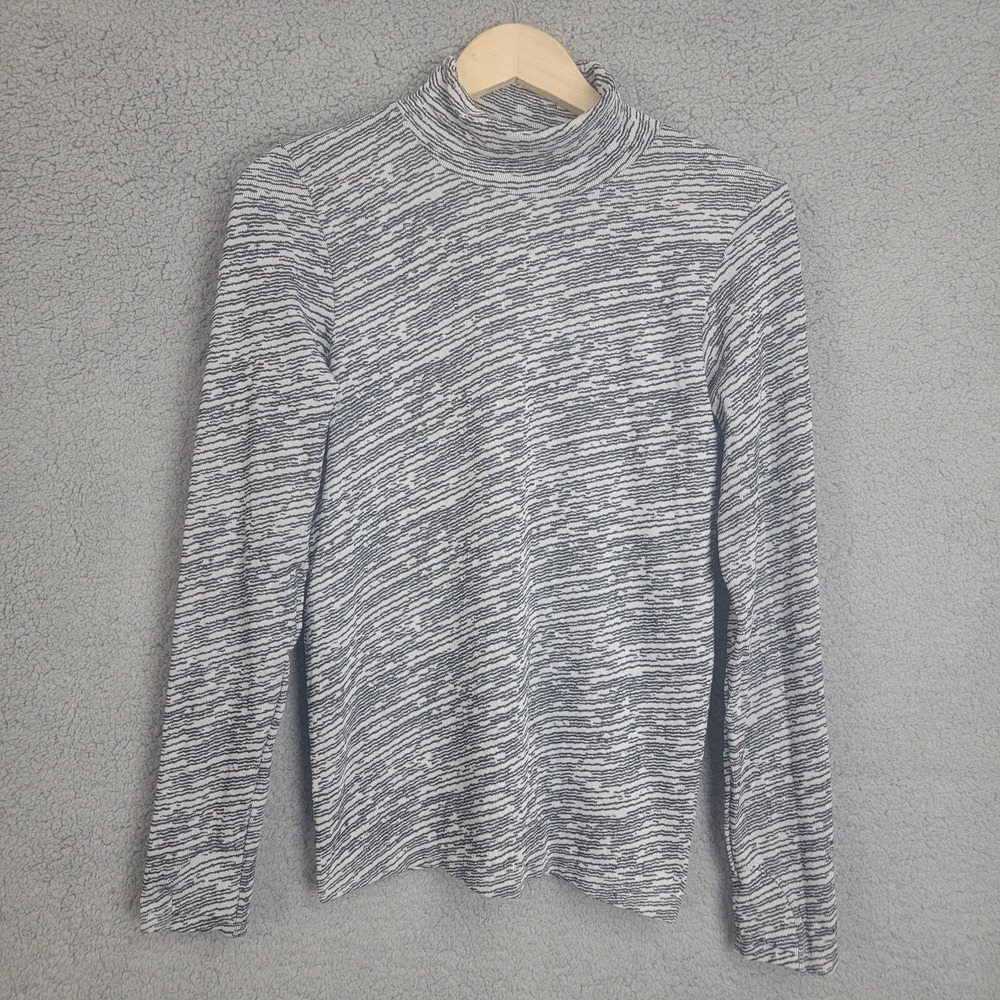 ATHLETA Flurry Seamless Turtleneck Stretch Top Unstinkable Wicking Size M